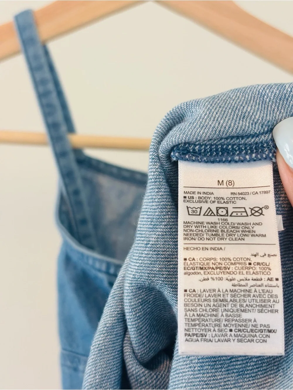 Old Navy Kids, Denim Blue Jumper Dress | 100% Cotton | Size M (8)
